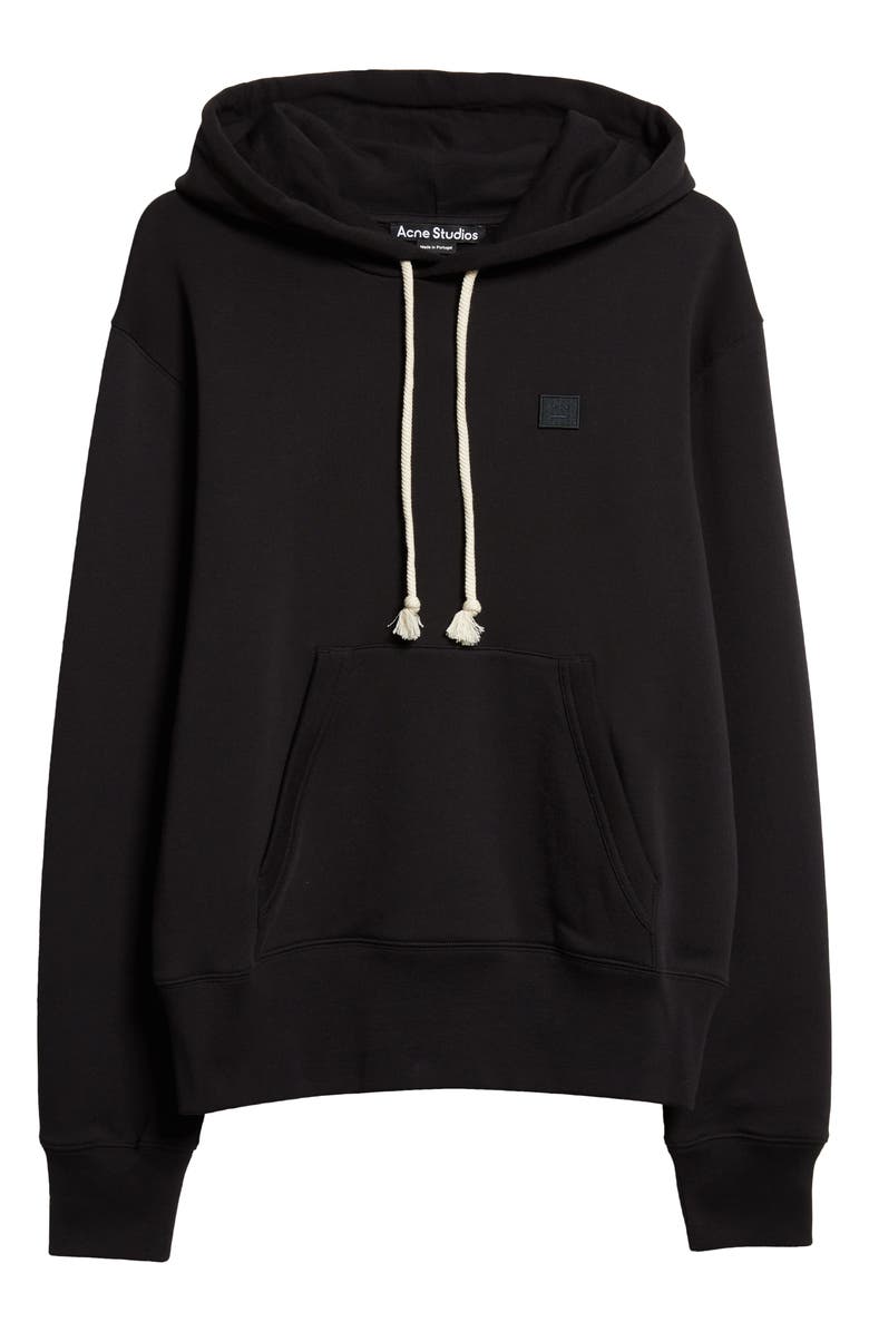Acne Studios Fairah Face Patch Oversize Cotton Hoodie, Alternate, color, 