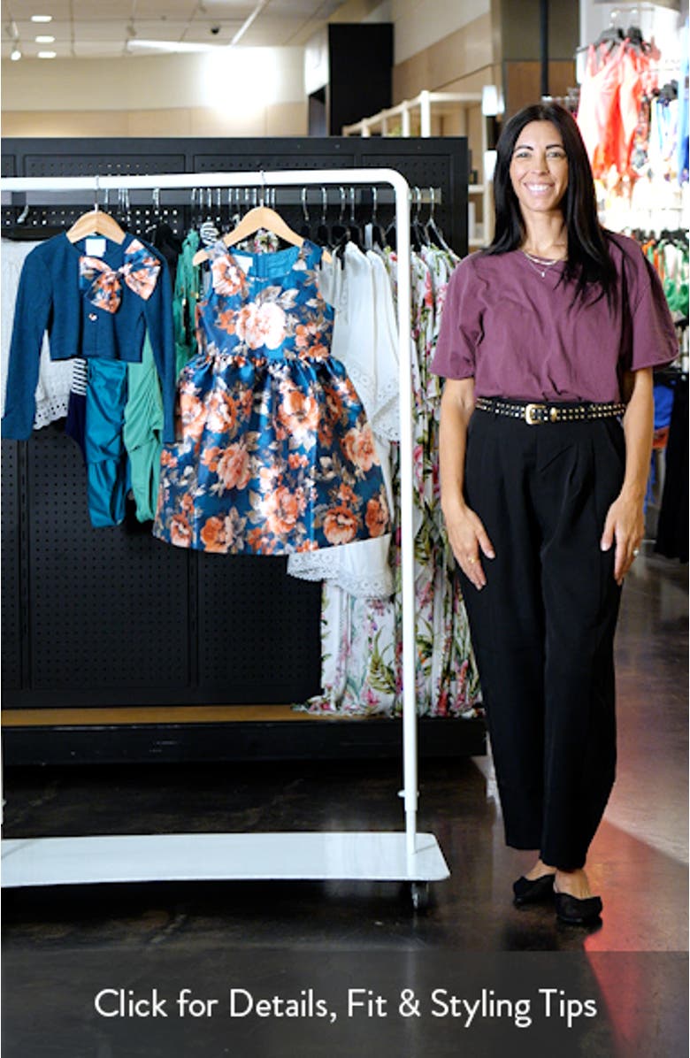 Kids' Mikado Floral Sleeveless Dress & Cardigan Set, sales video thumbnail