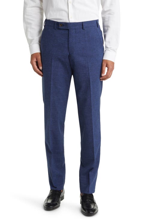 Jerome Trim Fit Soft Constructed Stretch Wool Blend Tapered Leg Pants