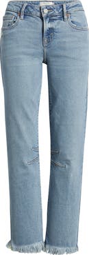 HIDDEN JEANS Frayed Low Rise Ankle Skinny Jeans