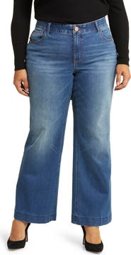 Wit & Wisdom Sam High Waist Wide Leg Jeans
