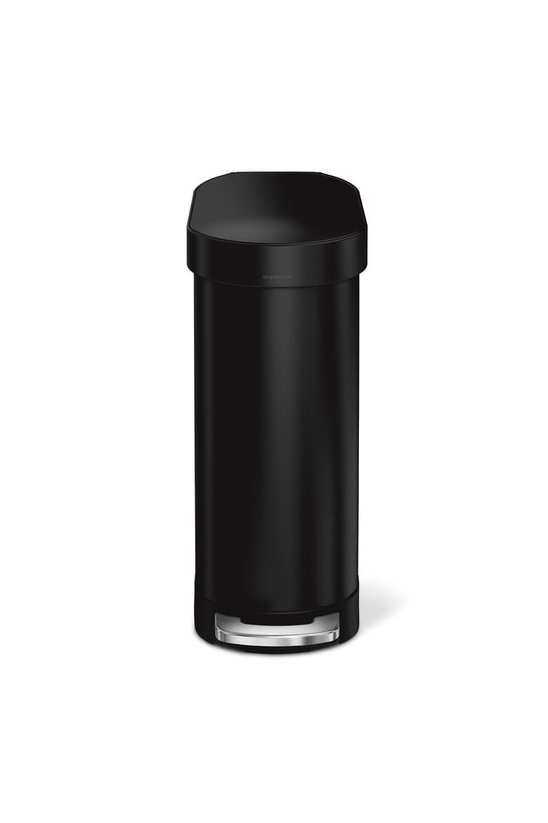 45L slim step can, Alternate, color, MATTE BLACK