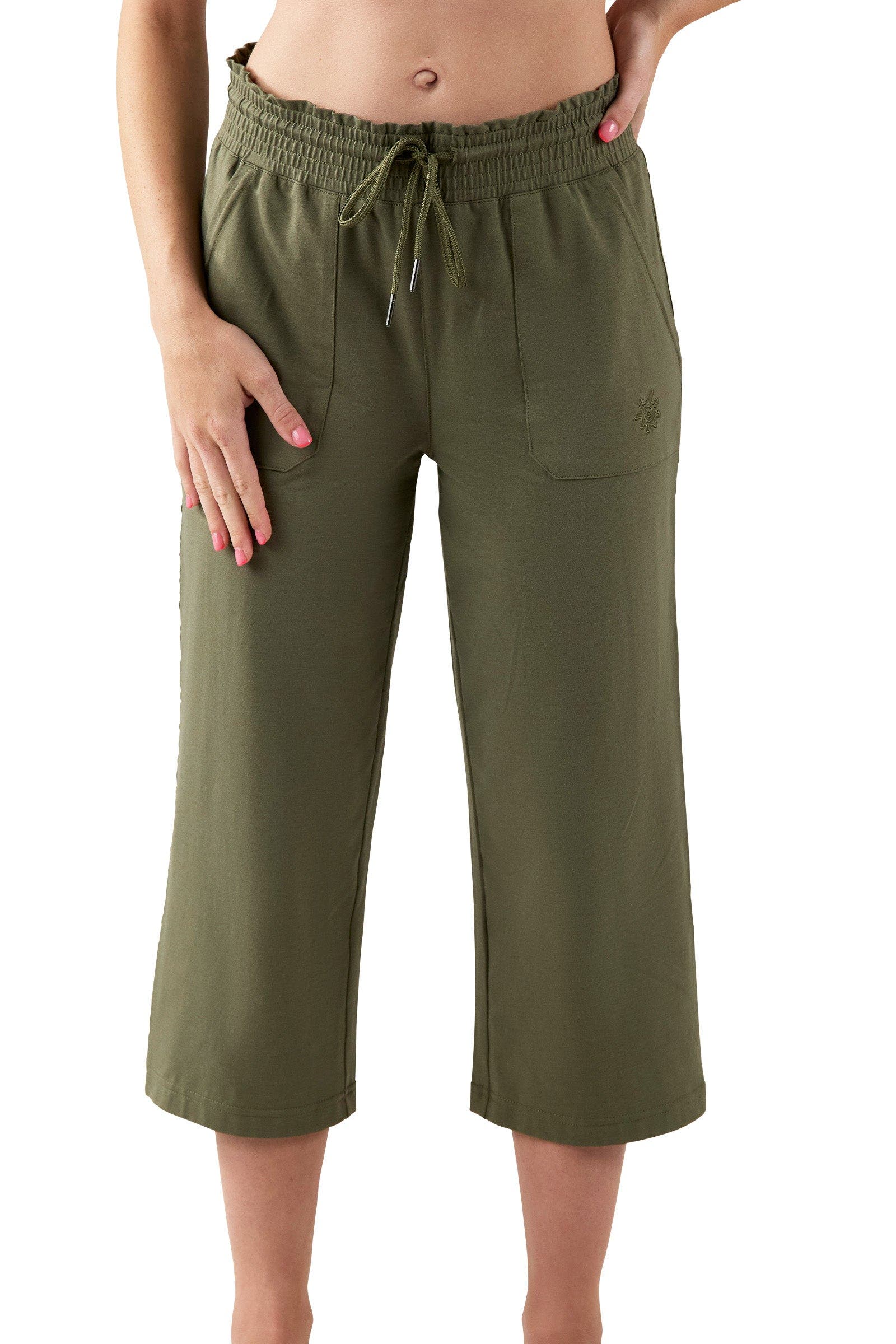 UV Skinz Everyday Wide Leg Capris (Women) | Nordstrom