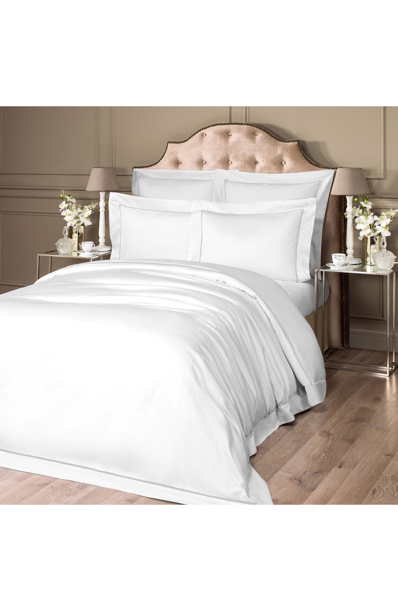 Togas Plaza Duvet Cover, Alternate, color, White