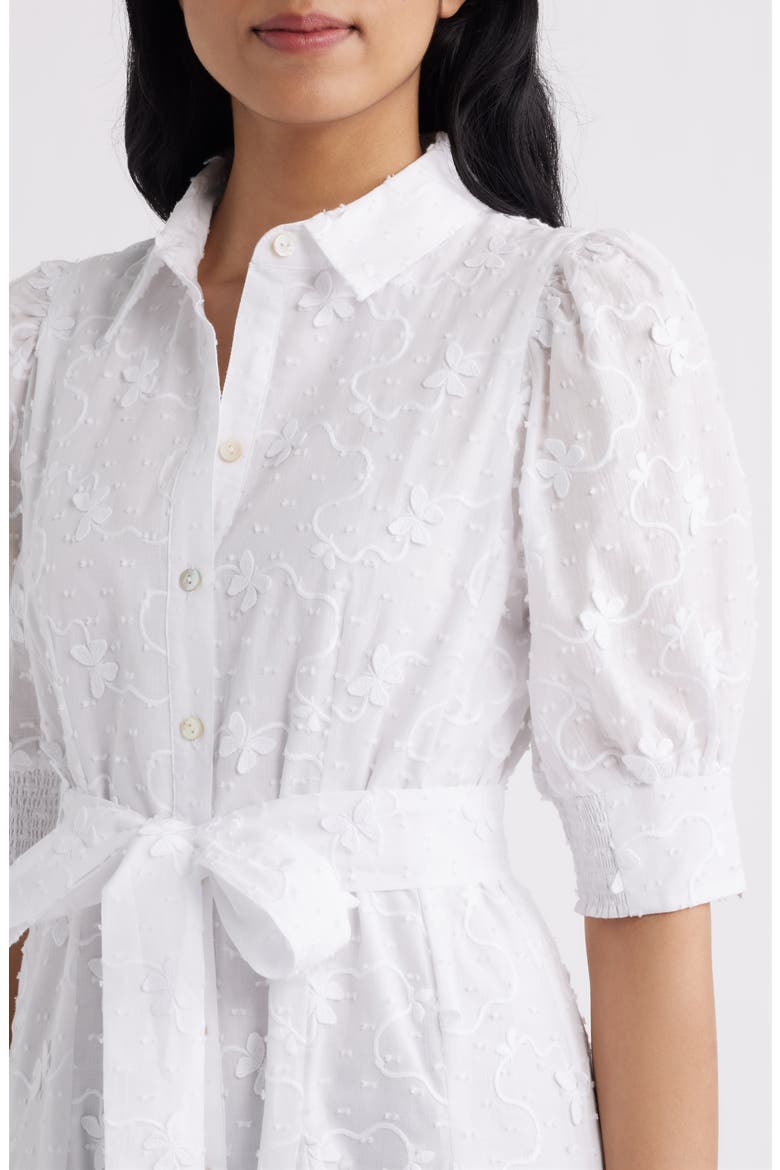 Larkyn Midi Shirtdress, Alternate, color, RESORT WHITE MONARCH