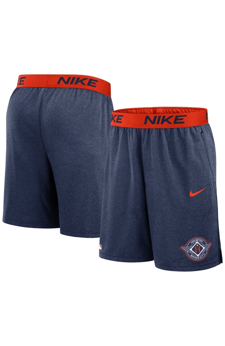 Nike Men's Nike  Navy/Orange Houston Astros 2025 City Connect Authentic Collection Knit Shorts, Main, color, Navy