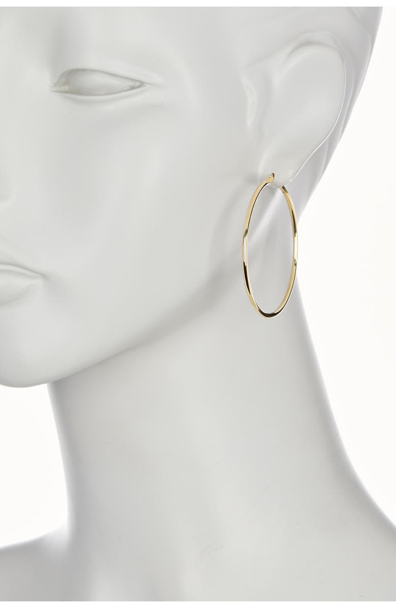 Sterling Forever 14K Gold Vermeil 50mm Hoop Earrings, Alternate, color,