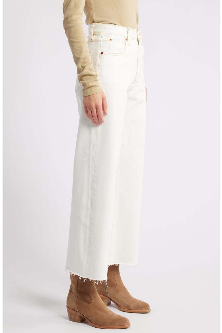 Grace High Waist Crop Wide Leg Jeans, Alternate, color, NATURAL WHITE