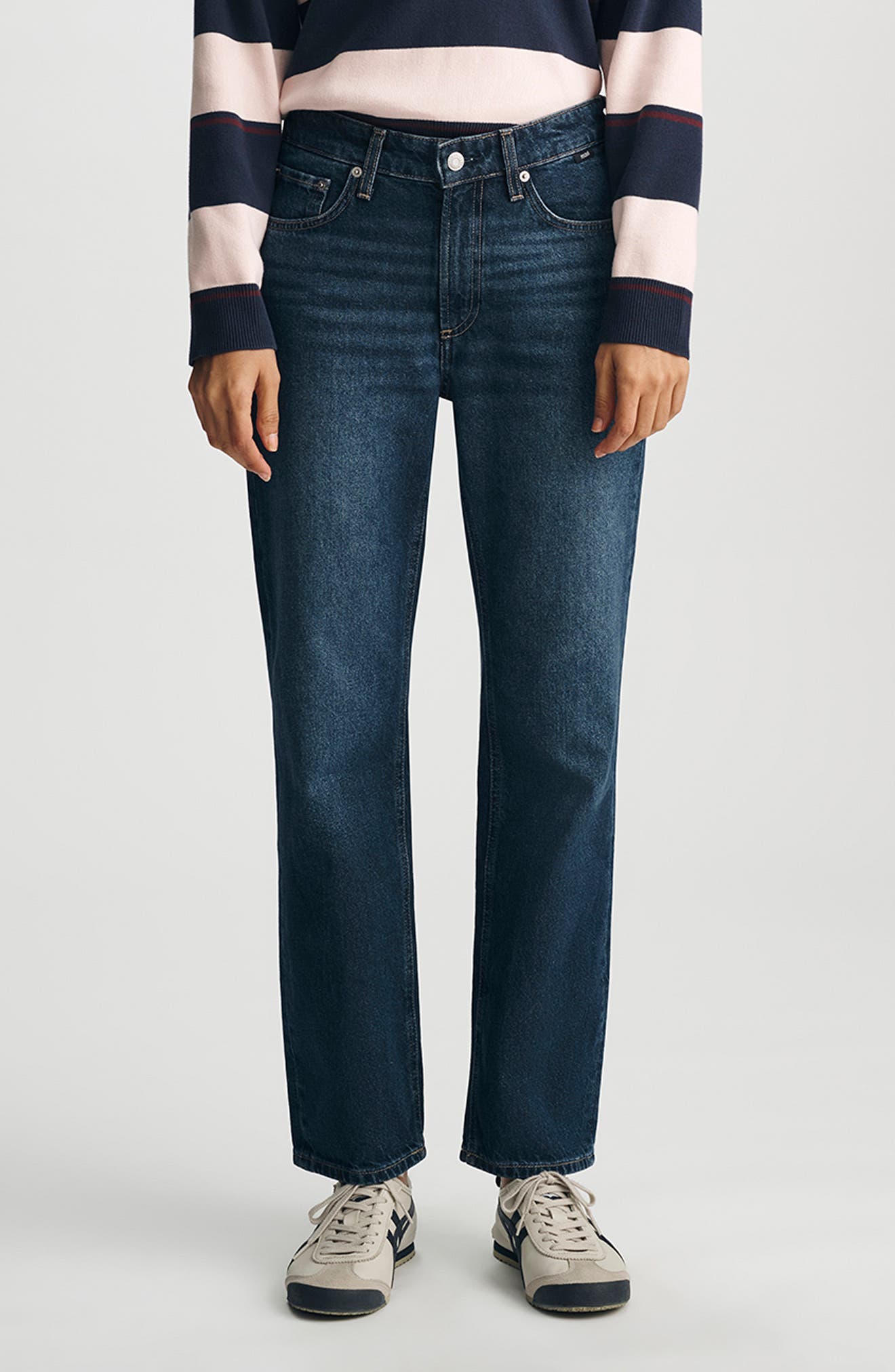 selected DARK BRUSHED CLASSIC DENIM
