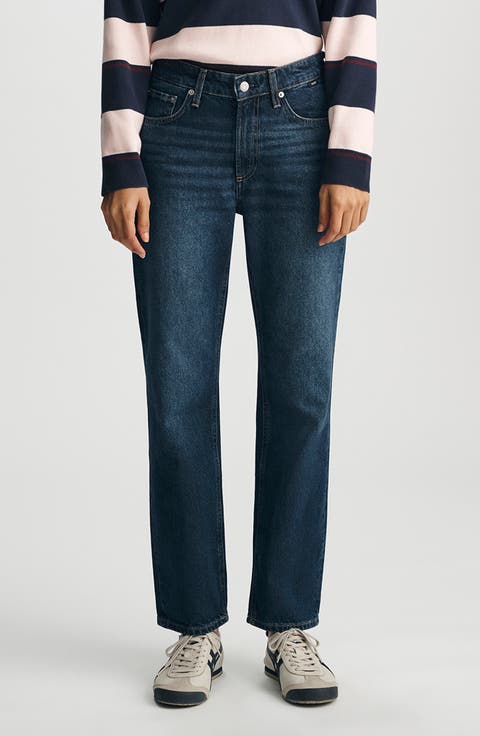 Soho High Waist Relaxed Straight Leg Jeans