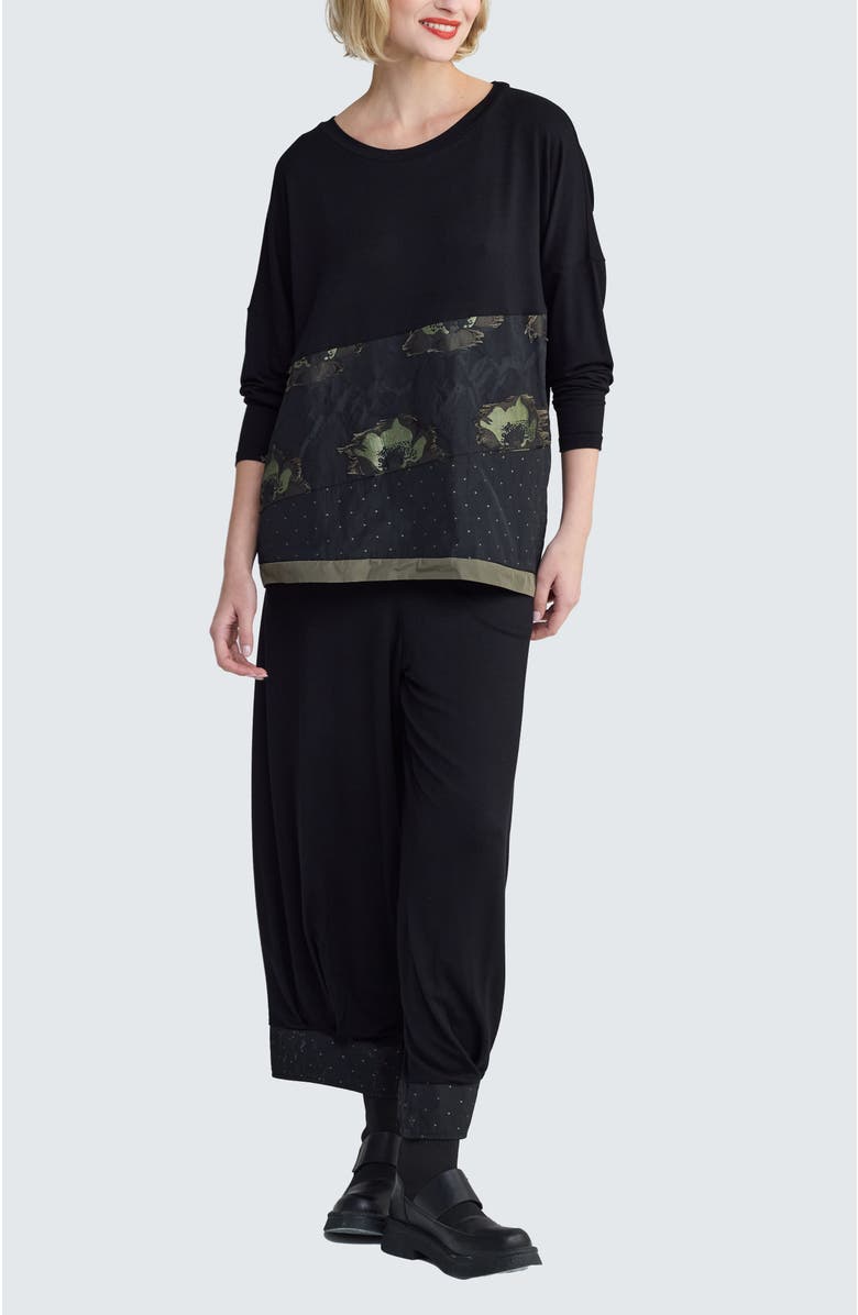 LUUKAA Stellana Asymmetrical Blouse, Alternate, color, Olive