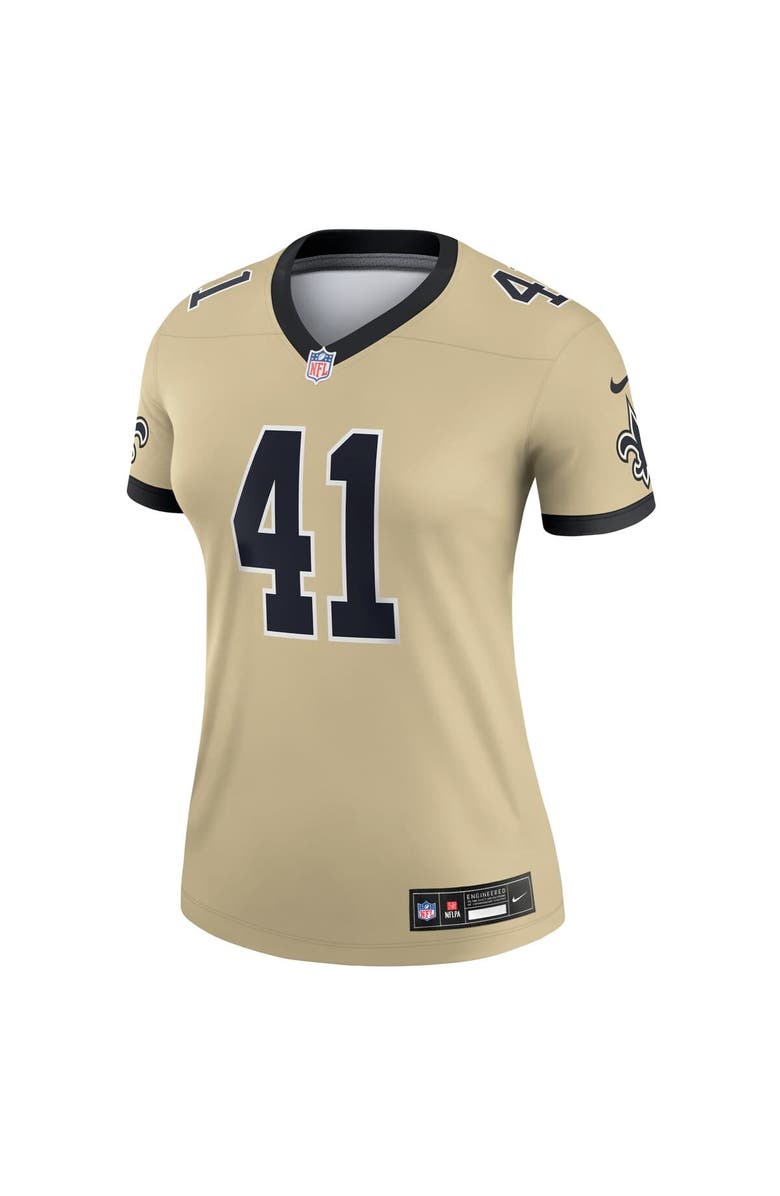Nike Women's Nike Alvin Kamara Gold New Orleans Saints Gameday Golds Alternate Legend Player Performance Top, Alternate, color, Gold