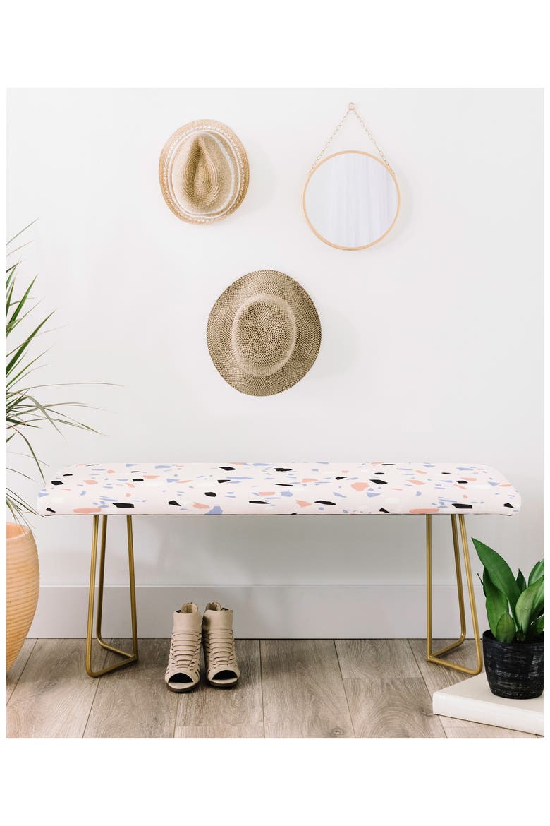 Emanuela Carratoni Terrazzo Bench, Alternate, color, PINK