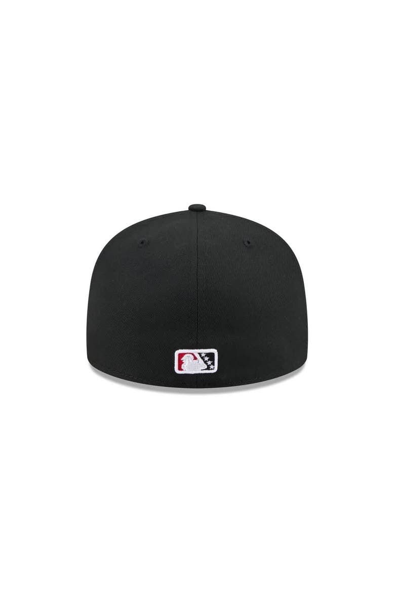 New Era Men's New Era  Black Fayetteville Woodpeckers Theme Nights 59FIFTY Fitted Hat, Alternate, color, Black