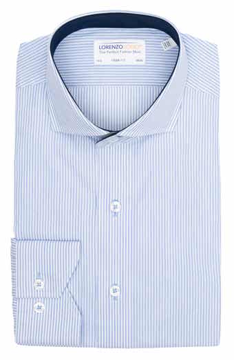 Trim Fit Stripe Print Dress Shirt