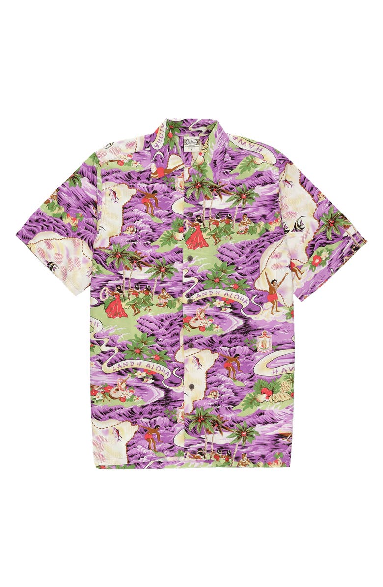 Fortela Tropical Hawaiian Short Sleeve Shirt, Main, color, 