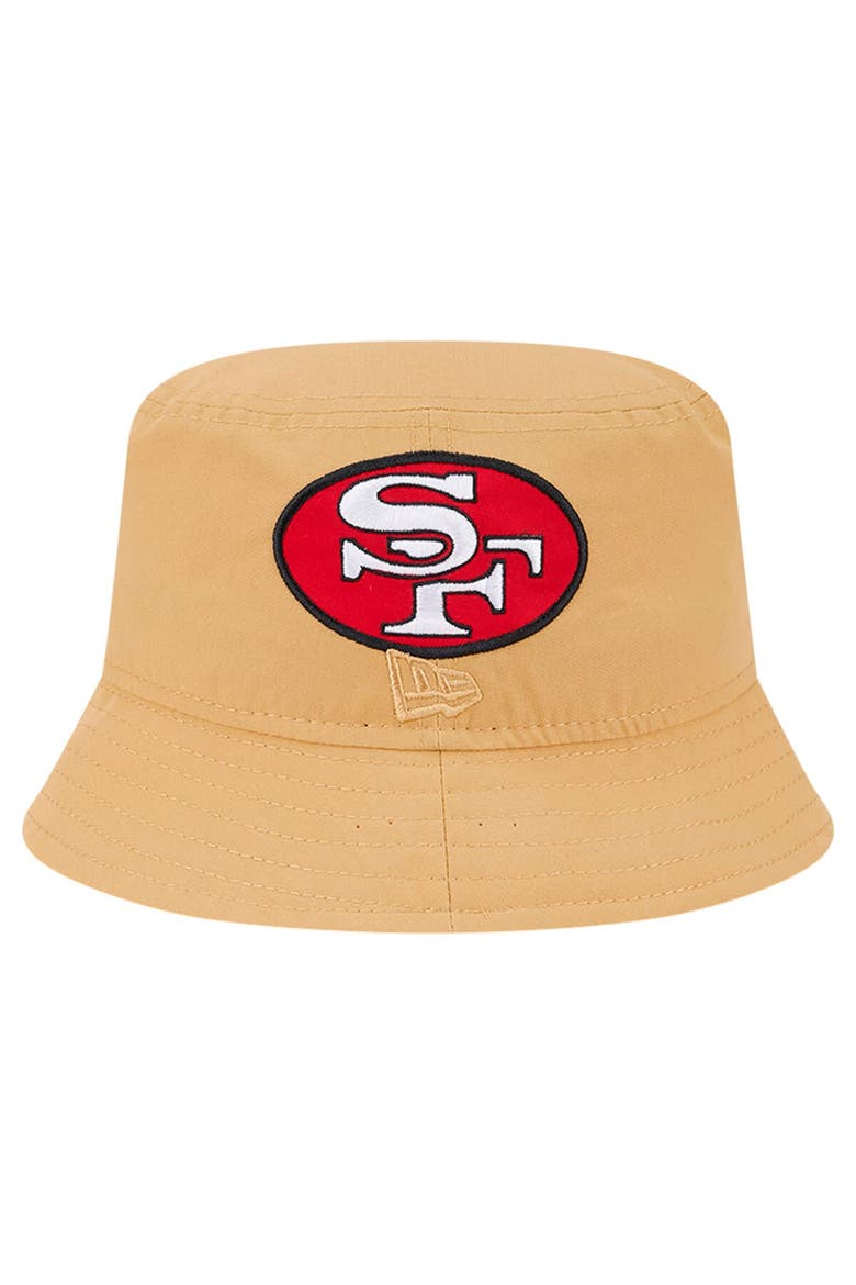 Men's New Era Gold San Francisco 49ers Helmet Bucket Hat, Alternate, color, Gold