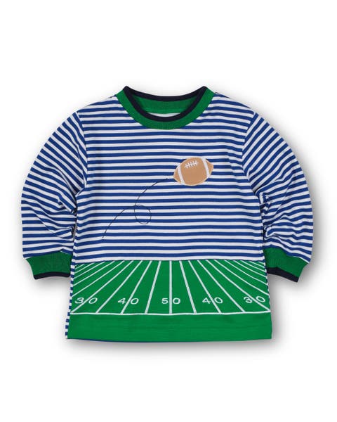 Stripe Knit Shirt With Football Field (Toddler, Little Kid)