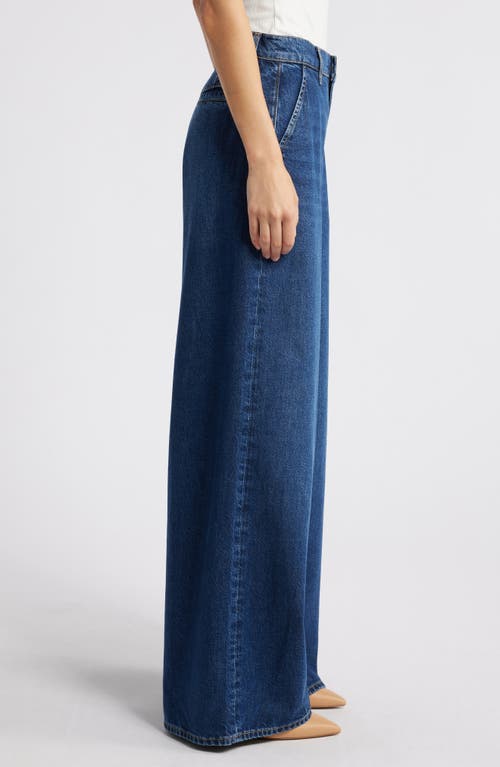Frame High-rise Wide-leg Jeans In Blue