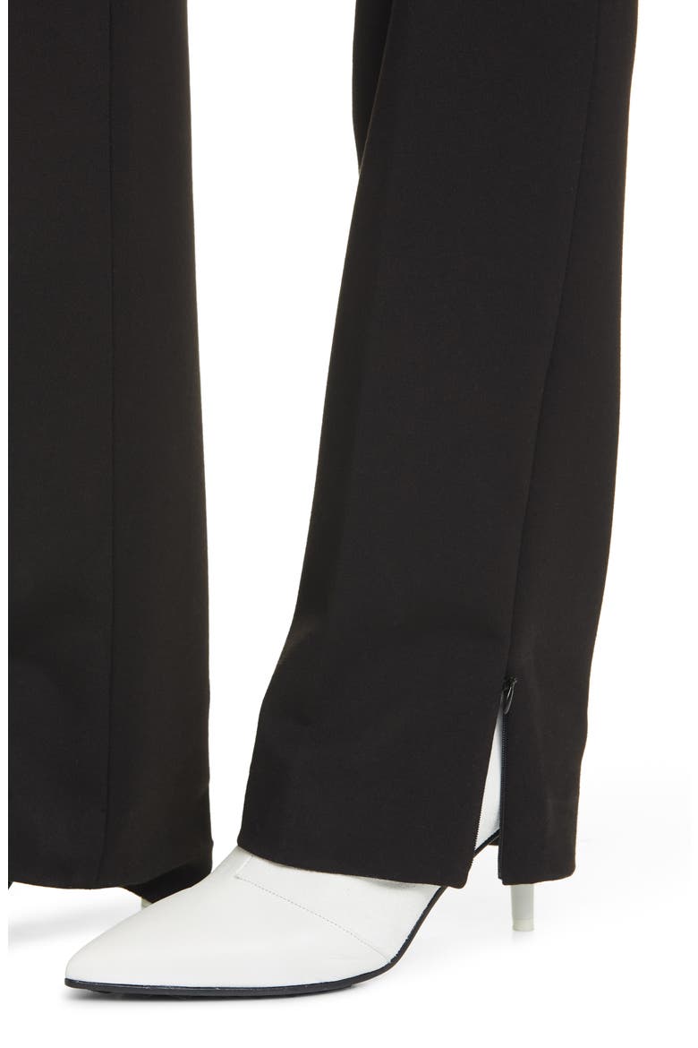 Jess Zip Hem Pants, Alternate, color, BLACK