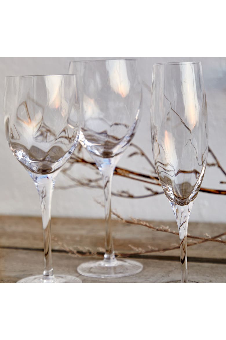 Ottica Set/6 water glasses, Alternate, color, Clear