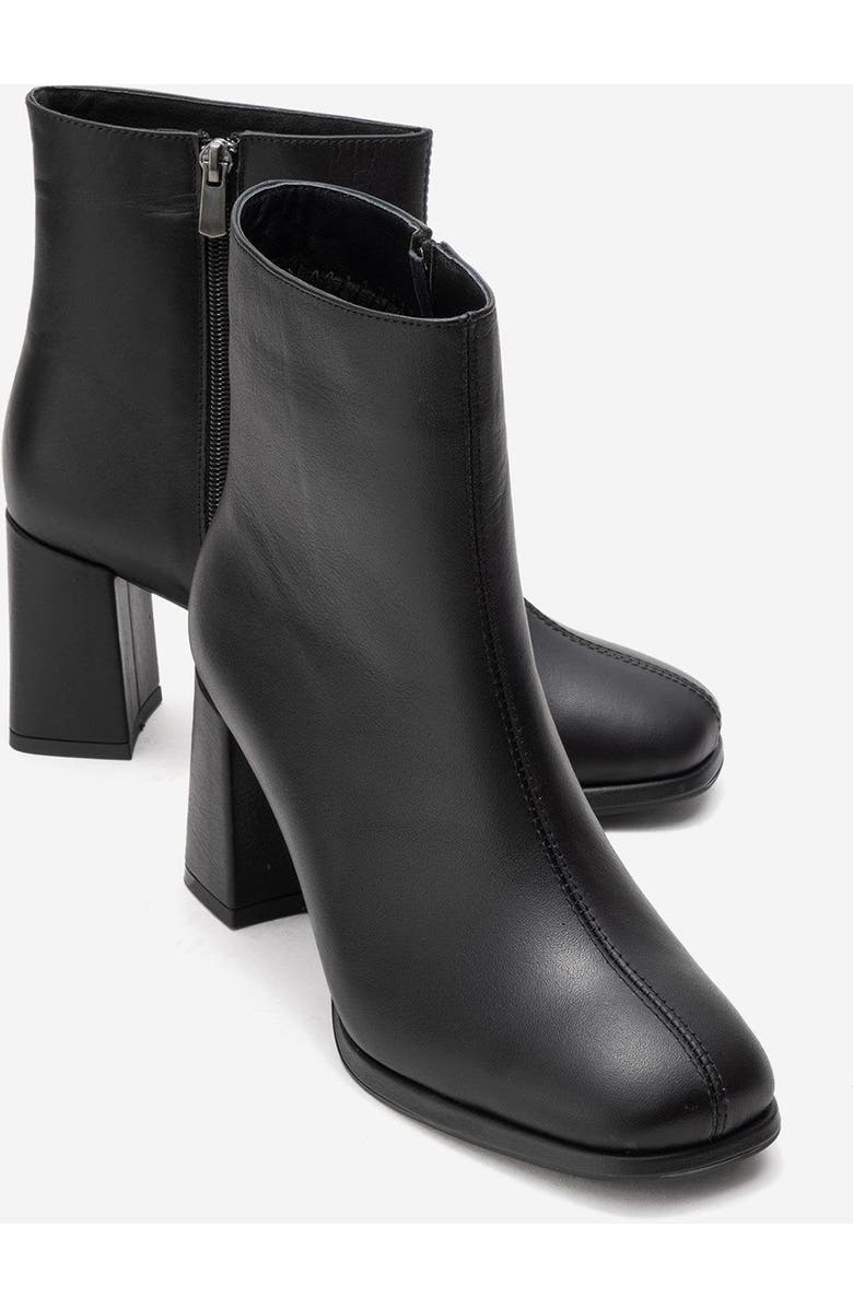 Forever
Always Shoes Napoli Leather Block Heel Boot, Alternate, color, Black