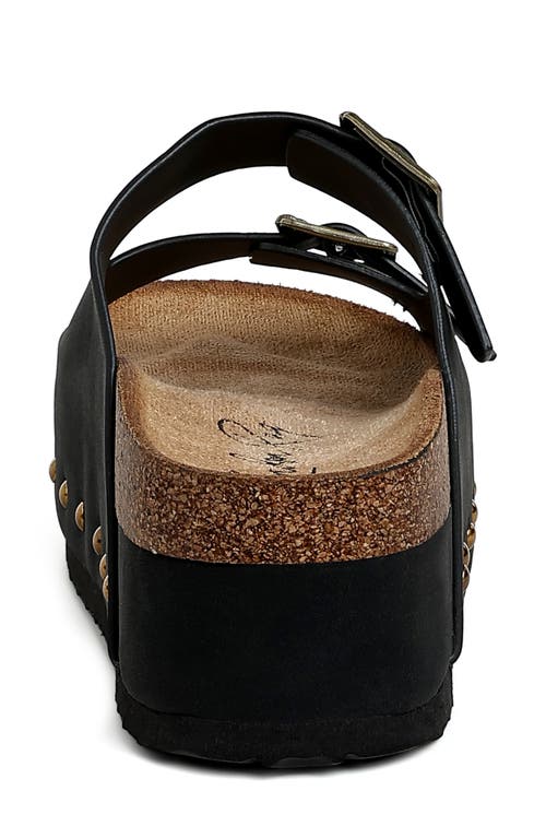 London Rag Impala Stud Platform Sandal In Black