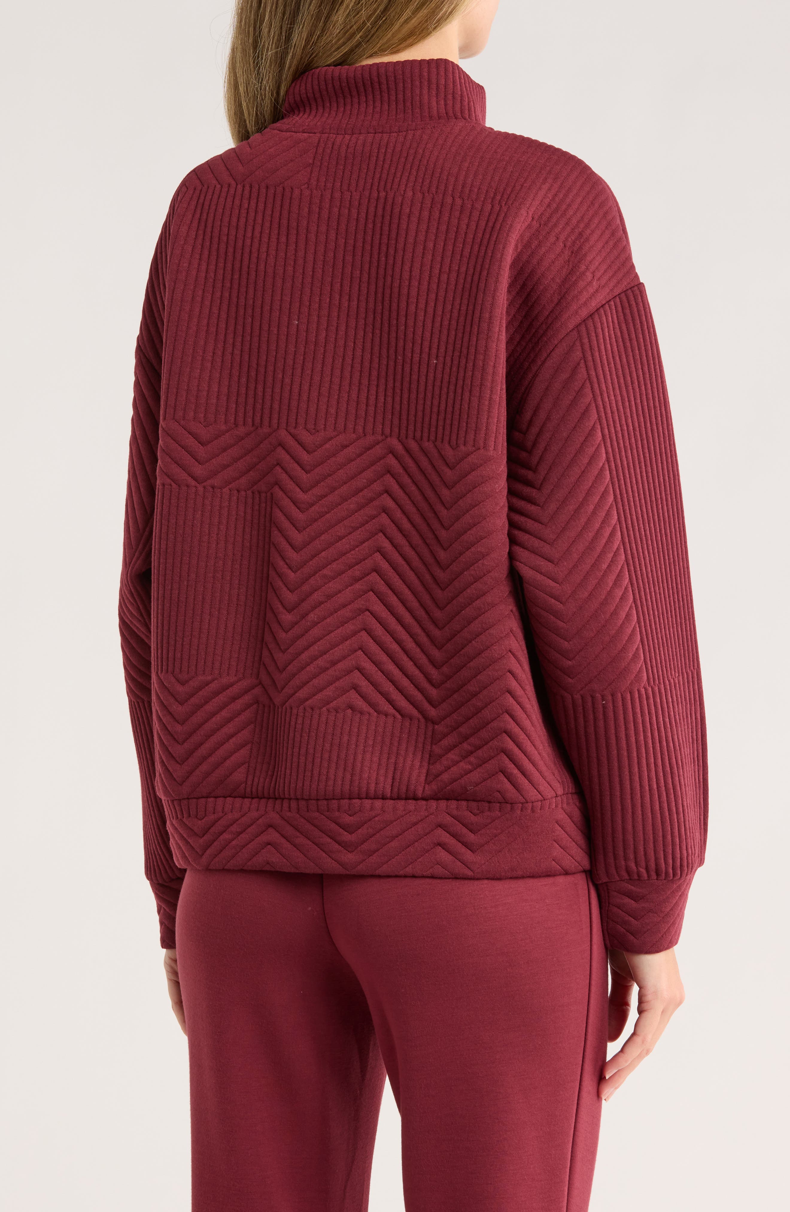 Quilted Quarter Zip Pullover - image 4