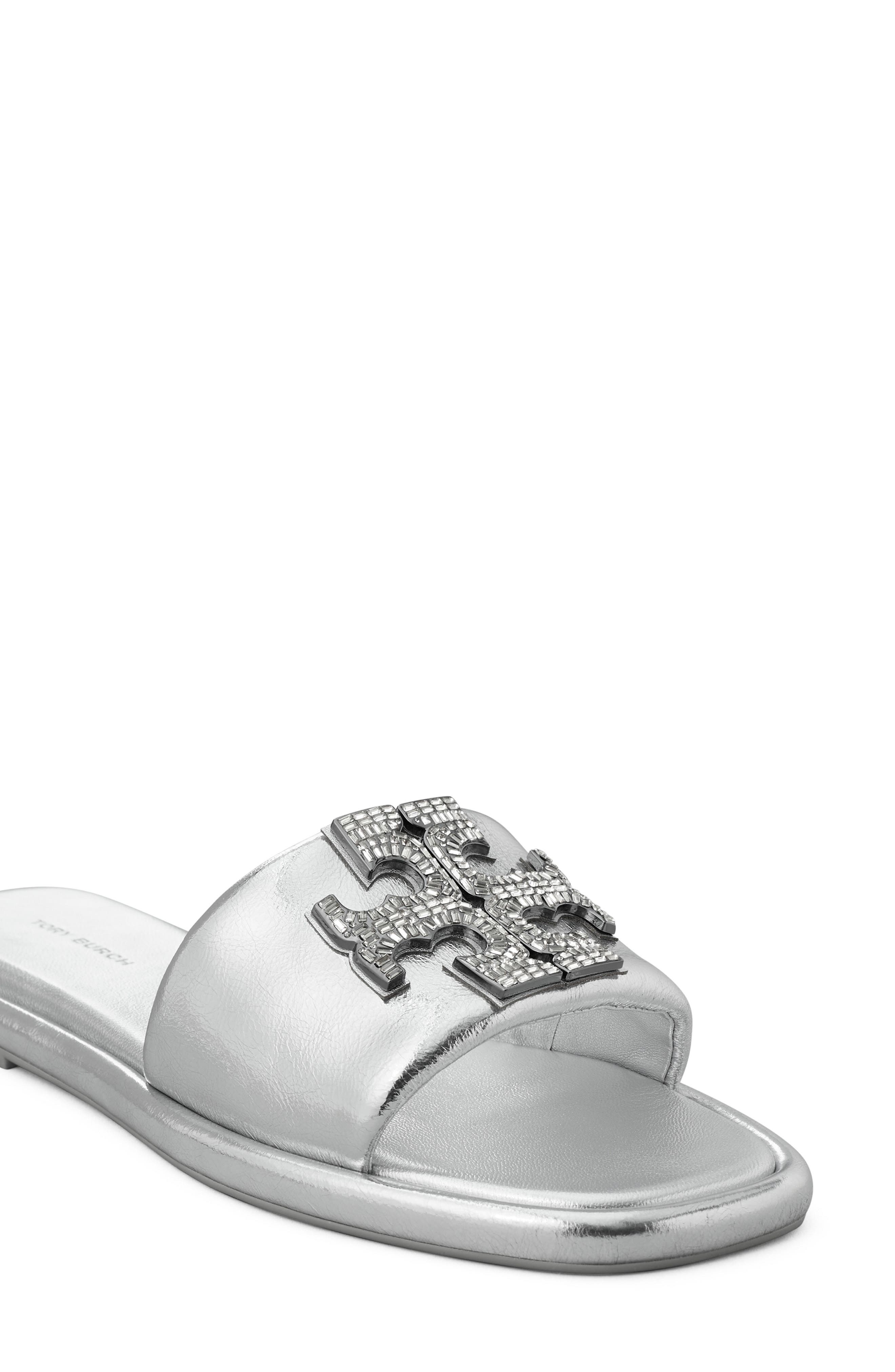 Tory Burch Double T Deco Sport Slide Sandal, Alternate, color, 