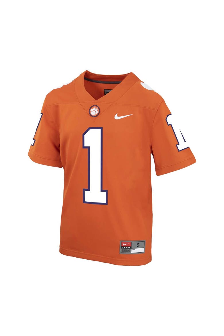 Preschool Nike Orange Clemson Tigers Untouchable Replica Football Jersey, Alternate, color, Orange