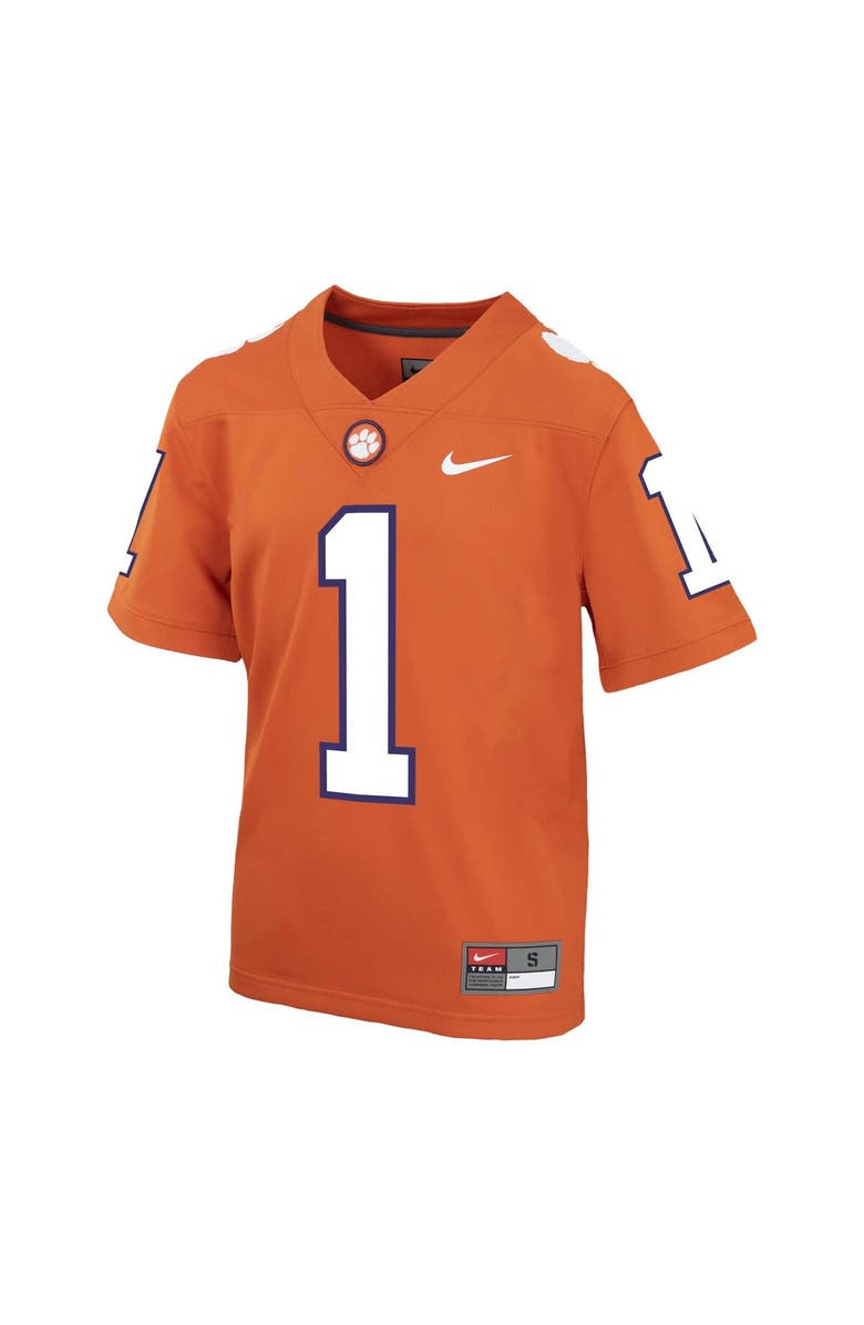 Nike Preschool Nike Orange Clemson Tigers Untouchable Replica Football Jersey, Alternate, color, Orange