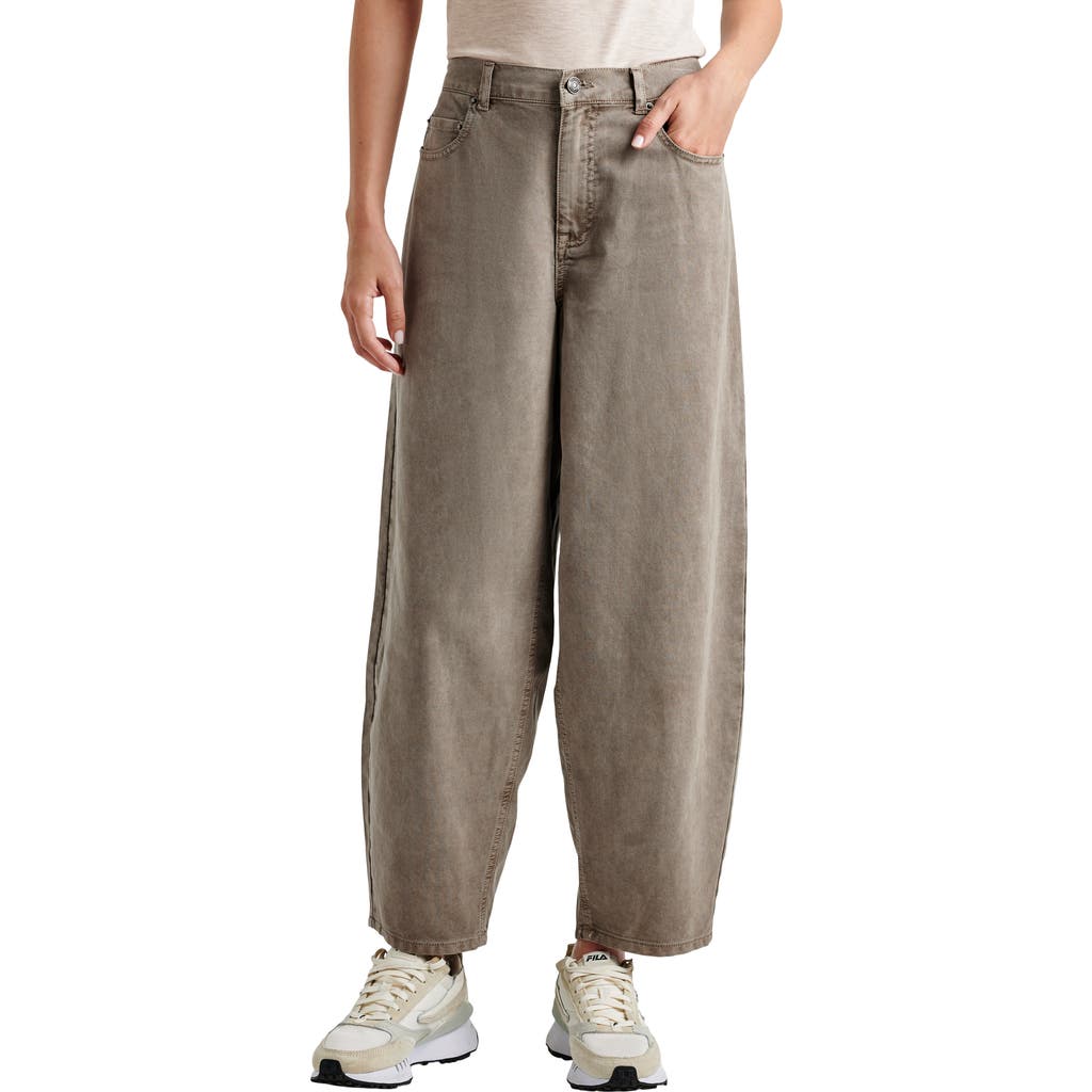 Splendid Carson Barrel Leg Pants In Brown