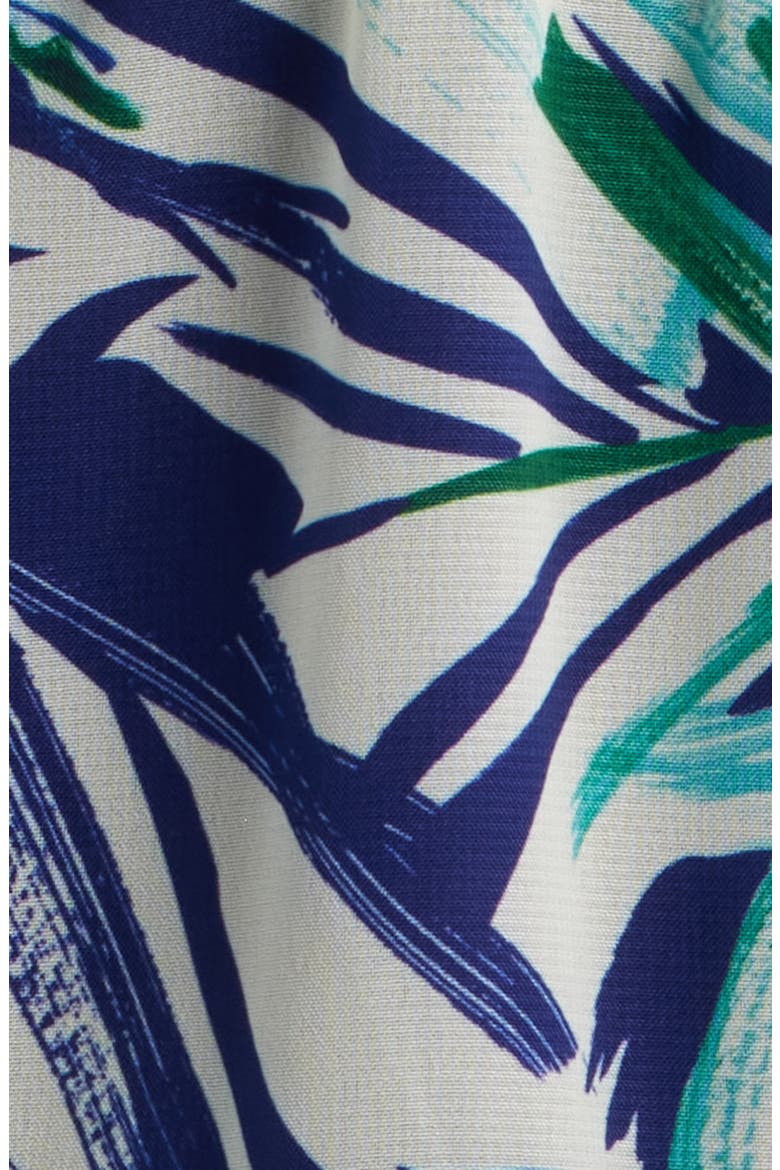 Tropical Print Tiered Dress, Alternate, color, BLUE MULTI