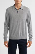 Vince Long Sleeve Merino Wool Polo