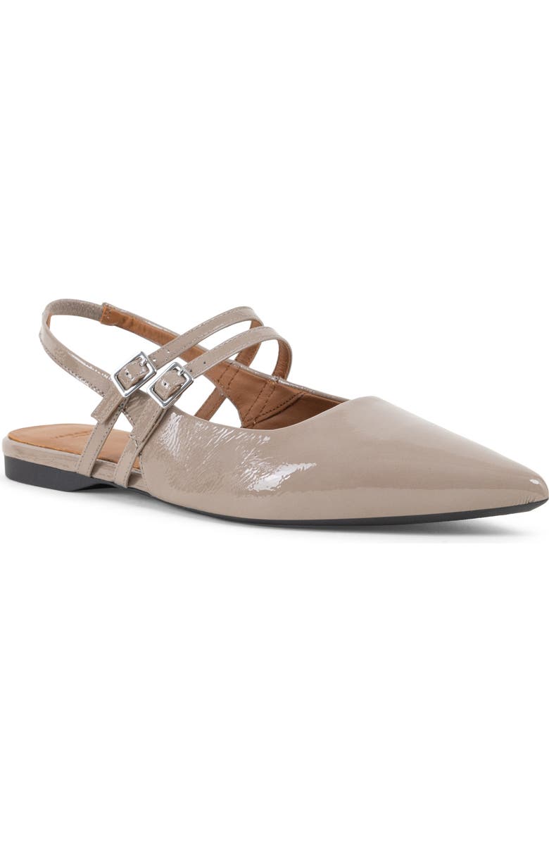 Vagabond Shoemakers Hermine Slingback Pointed Toe Flat, Main, color, Taupe