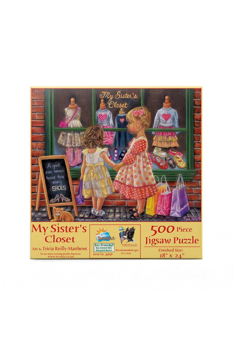 My Sister's Closet 500 piece Jigsaw Puzzle for Adults, Alternate, color, Multicolor