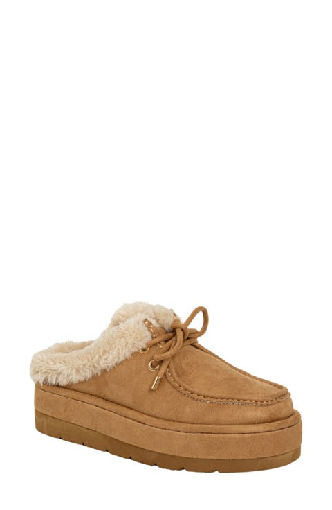 Tulsa Faux Fur Platform Slipper (Women)