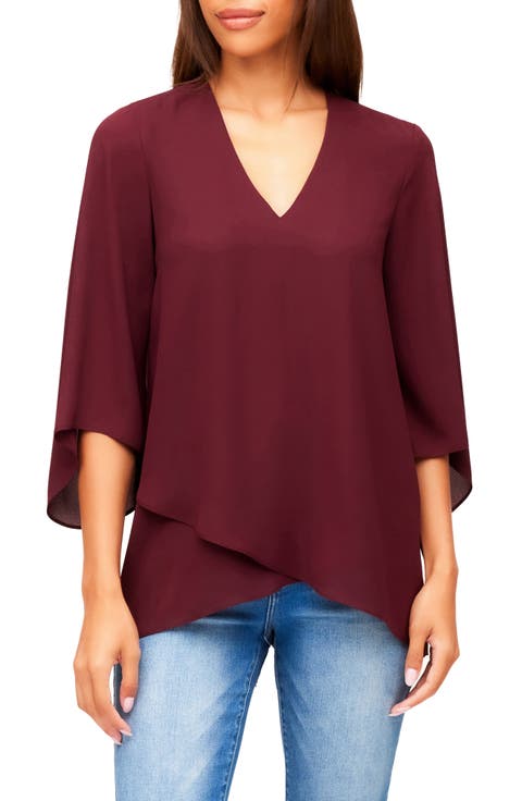 Asymmetrical Crepe Top