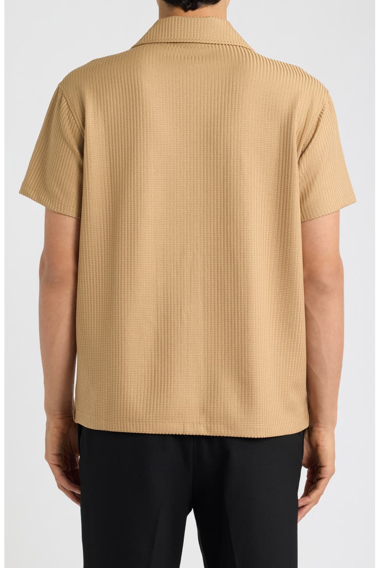 Warwick Short Sleeve Woven Shirt, Alternate, color, CAMEL