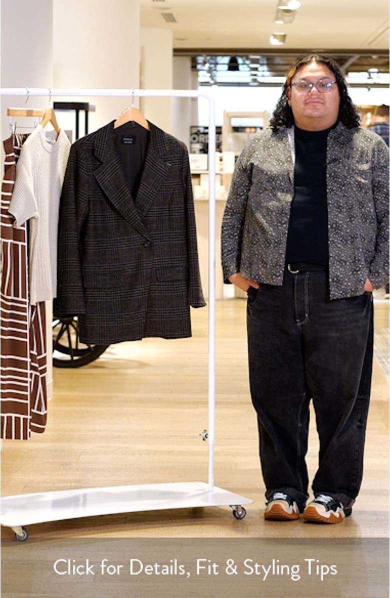 Noel Check Double Breasted Blazer, sales video thumbnail