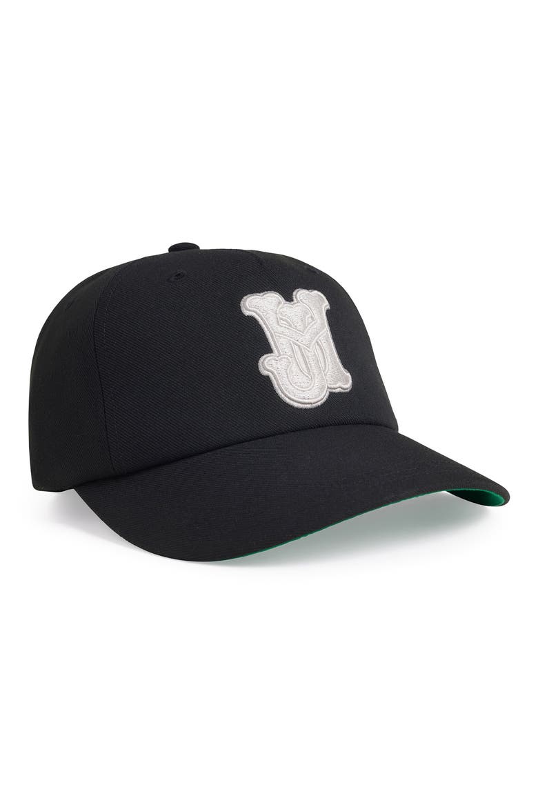 3D Logo Adjustable Ball Cap, Main, color, JET BLACK