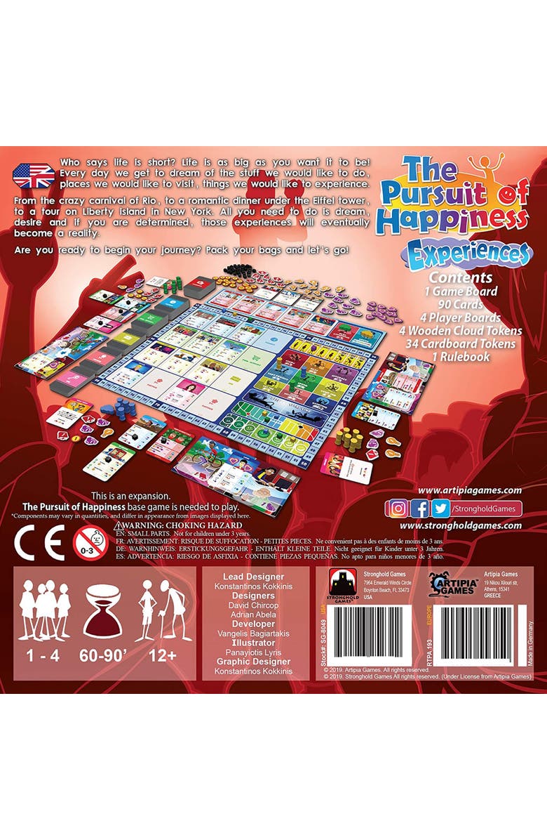 Artipia Games The Pursuit Of Happiness Experiences Expansion, Introduces Dreams,12+, Alternate, color, Multicolored