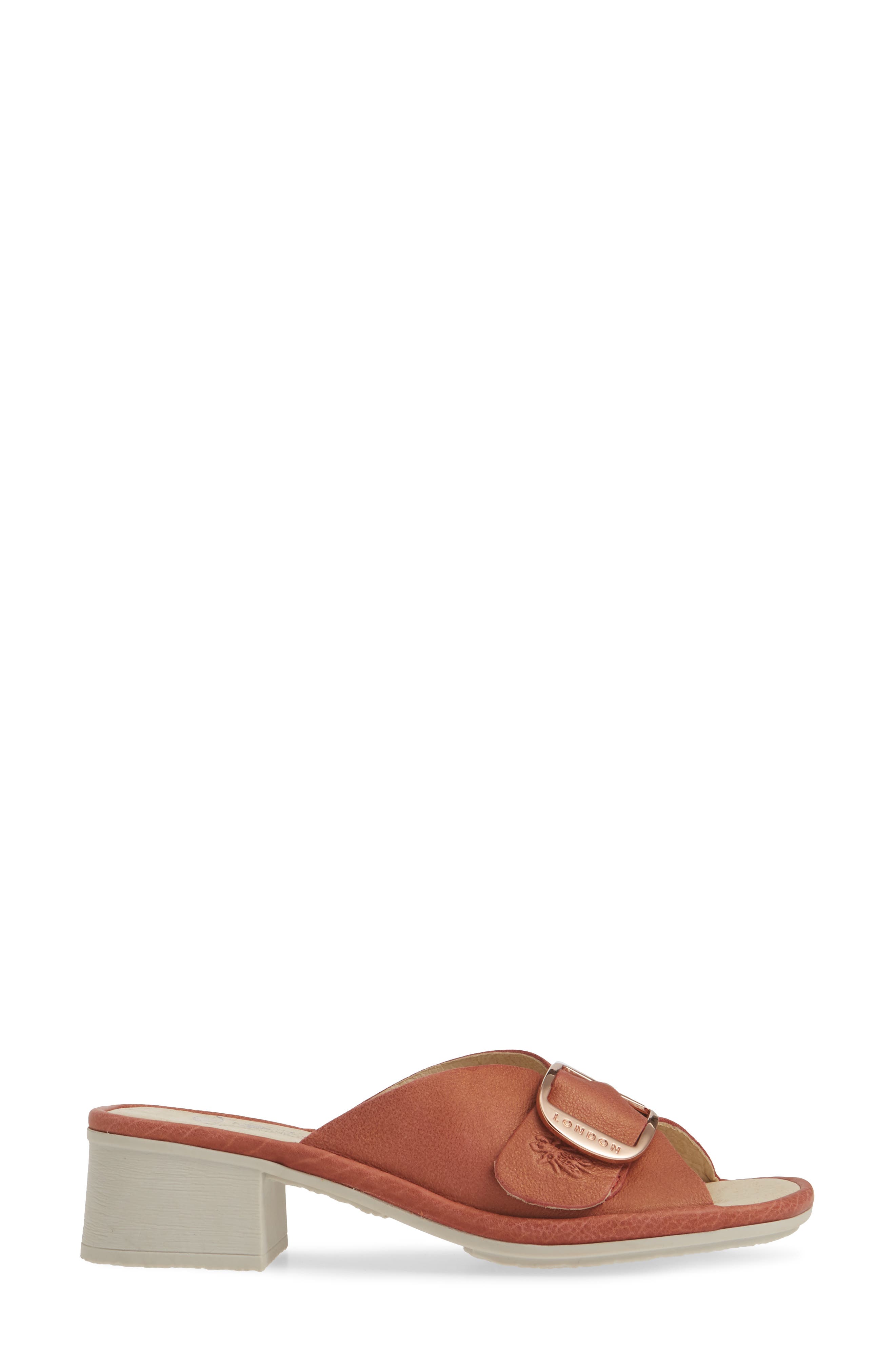 Elax Slide Sandal, Alternate, color, RASPBERRY JANEDA LEATHER
