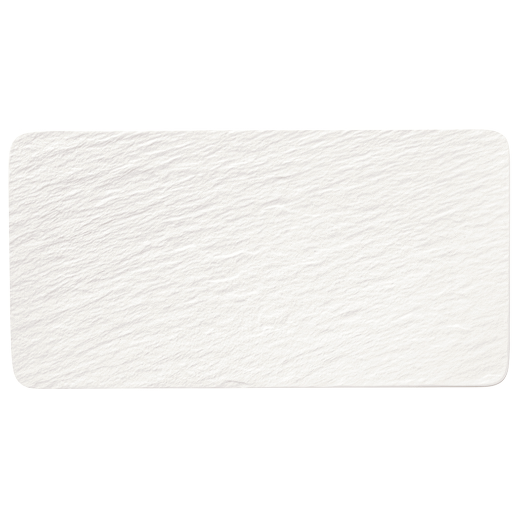 Villeroy & Boch Manufacture Rock Blanc Rectangular Serving Plate In White