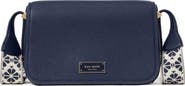 Kate Spade New York small liv pebble leather flap crossbody bag