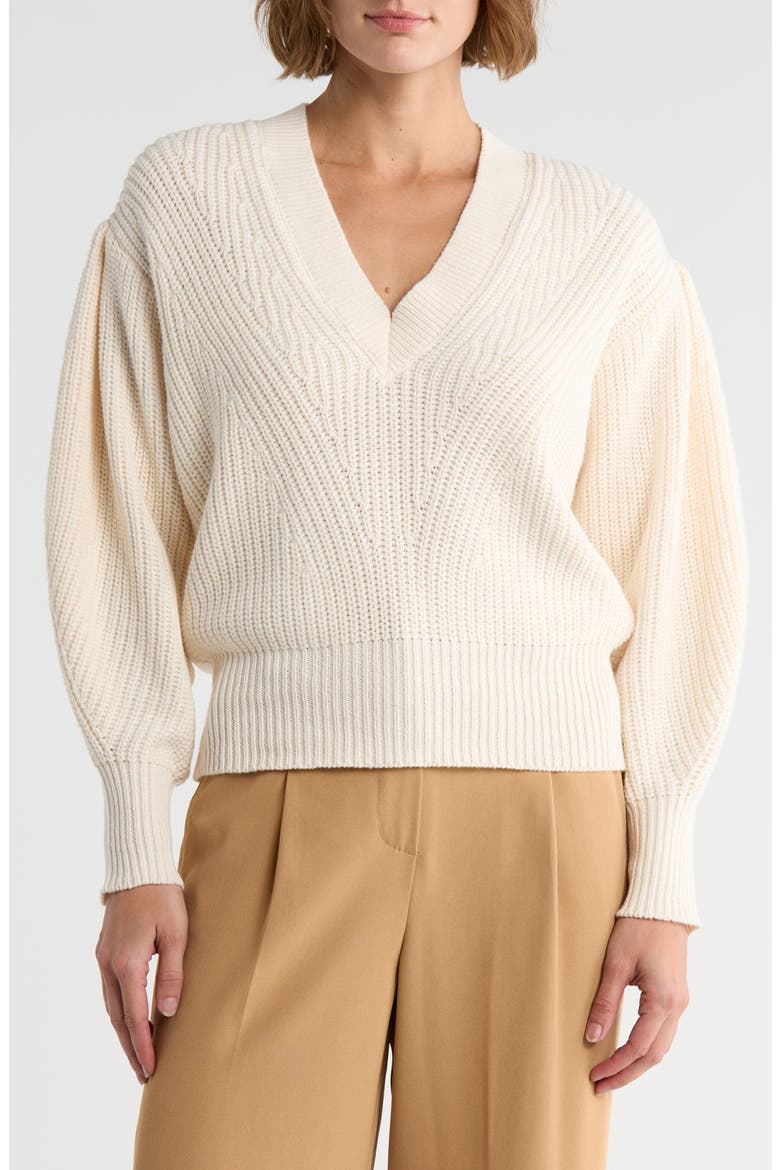 Pointelle Stitch Sweater, Main, color, NATURAL