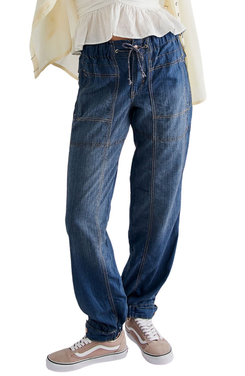 Free People Angelo Tie Waist Jeans, Main, color,