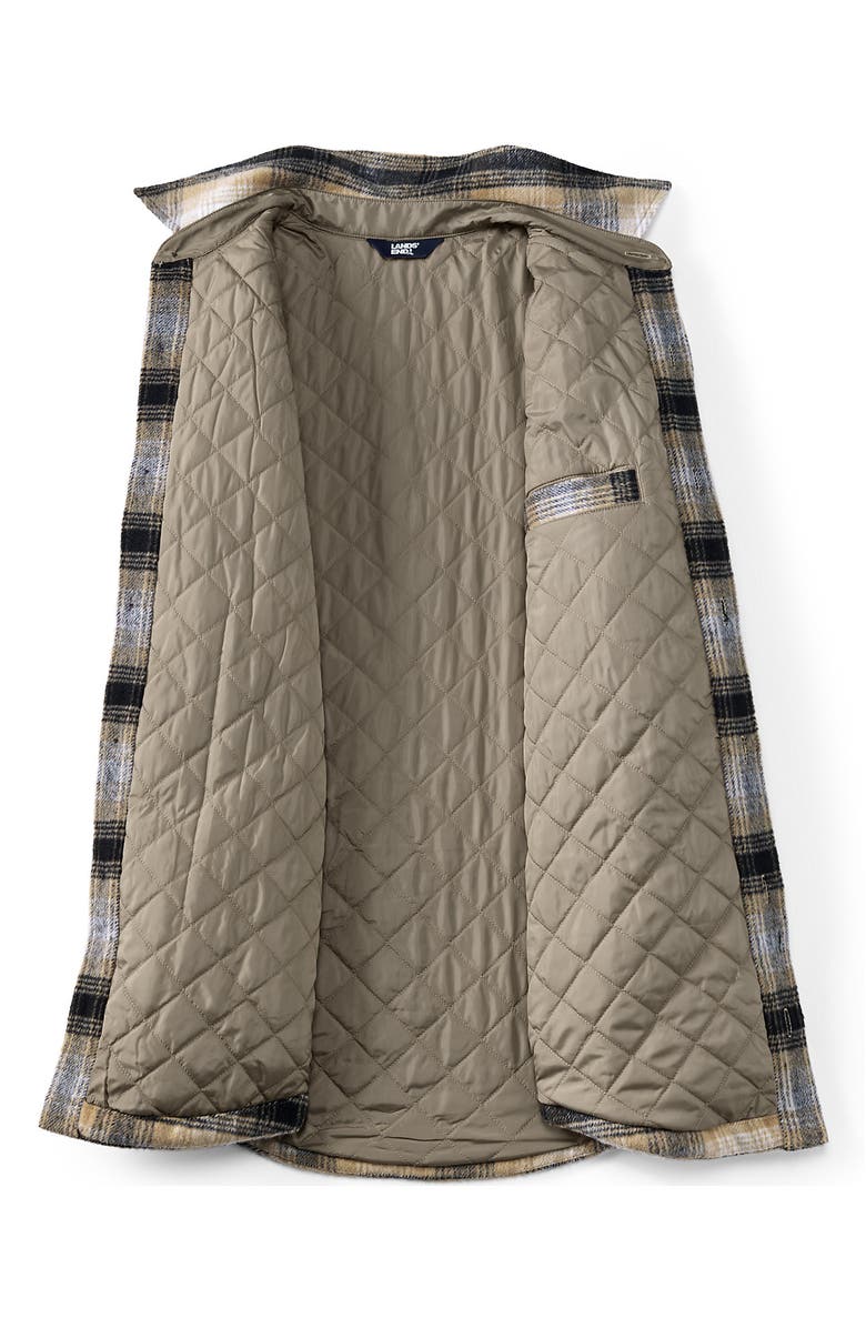 Lands' End Super Brushed Shirt Jacket, Alternate, color, 