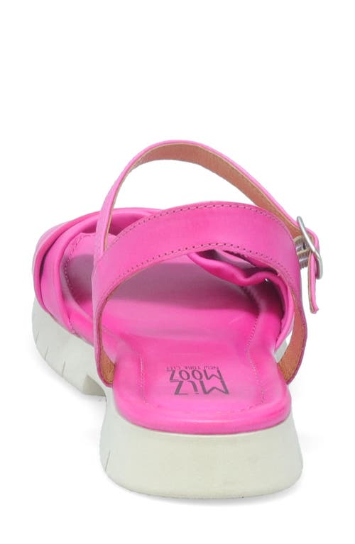 Miz Mooz Caylee Lug Sole Sandal In Fuchsia