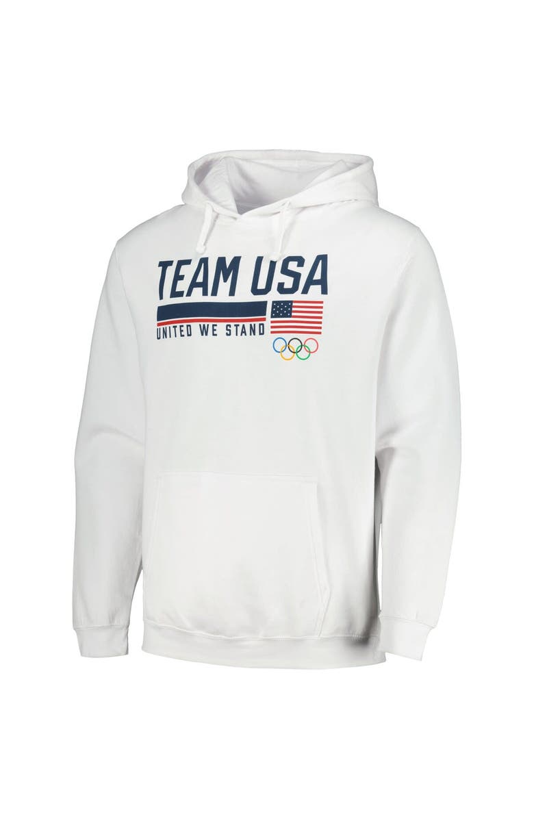Outerstuff Men's Team USA White United We Stand Pullover Hoodie, Alternate, color, 